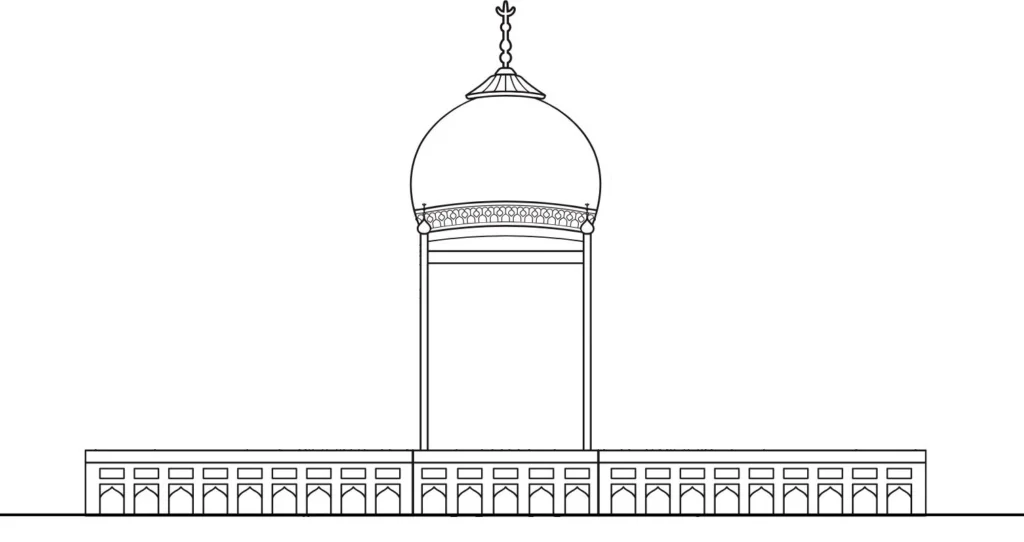 How-to-draw-taj-mahal-step-4
