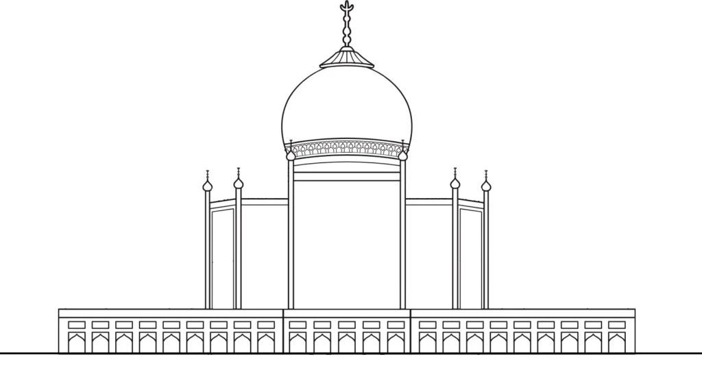 How-to-draw-taj-mahal-step-5