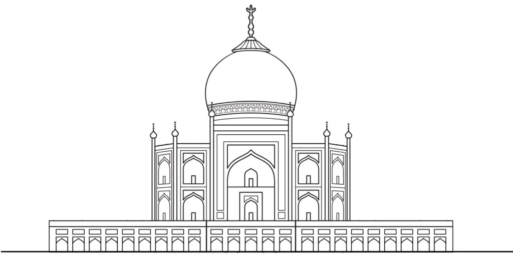 How-to-draw-taj-mahal-step-8
