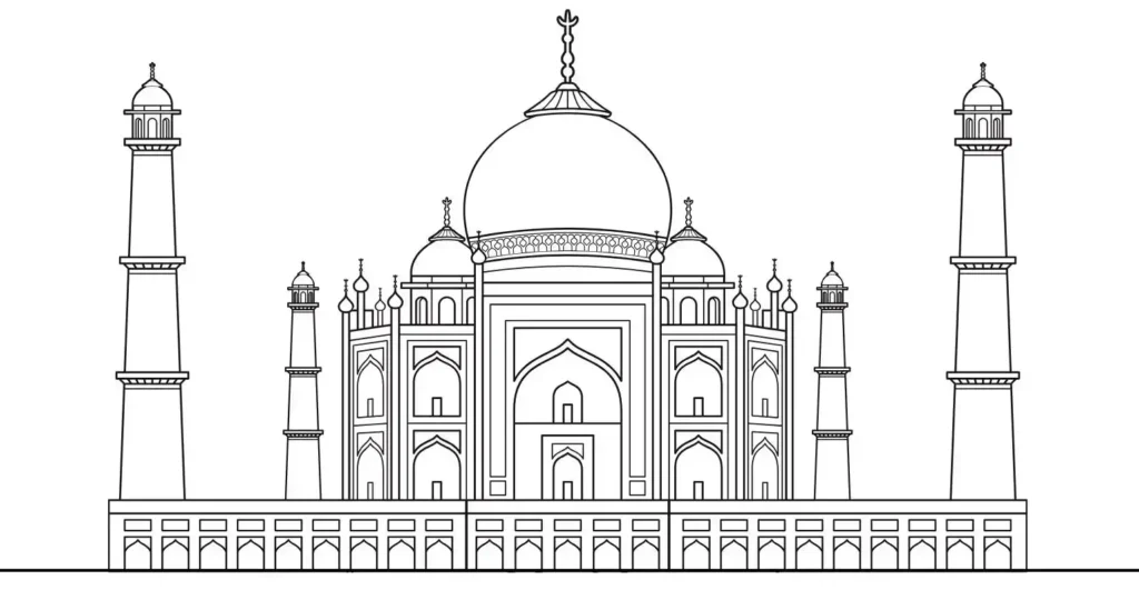 How-to-draw-taj-mahal-step-11