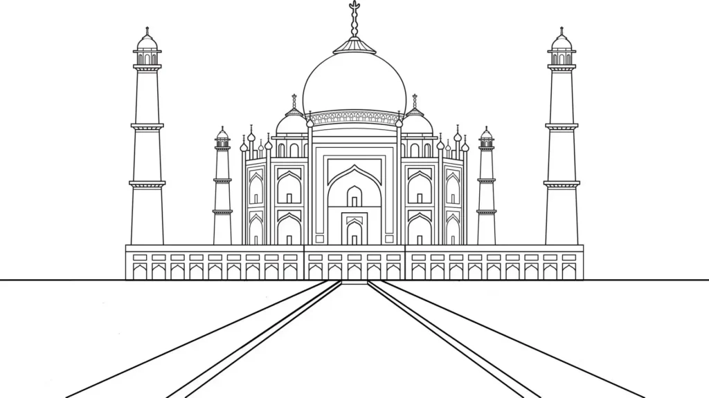How-to-draw-taj-mahal-step-12
