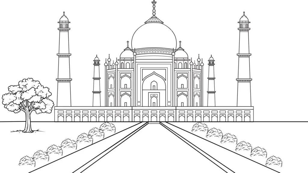 How-to-draw-taj-mahal-step-14