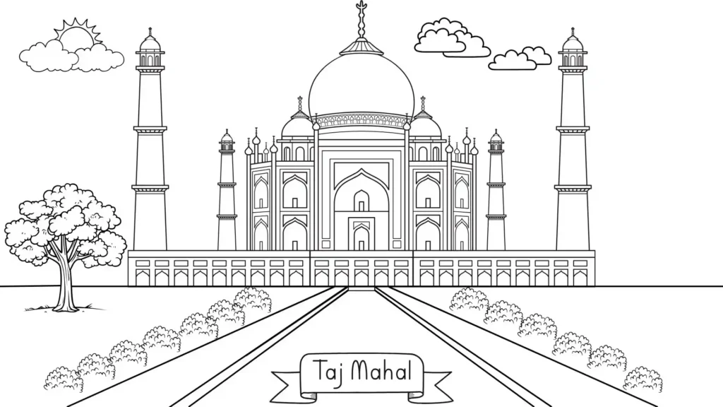 How-to-draw-taj-mahal-step-16