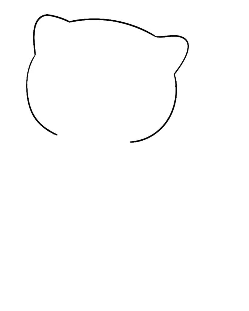 Cat-drawing-for-kids-step-1