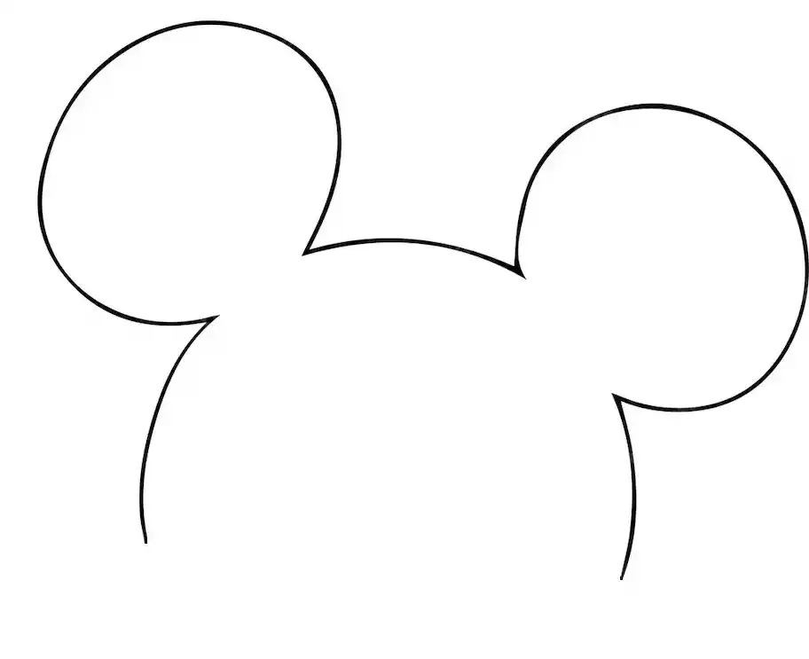 How-to-draw-Mickey-Mouse-Step-1