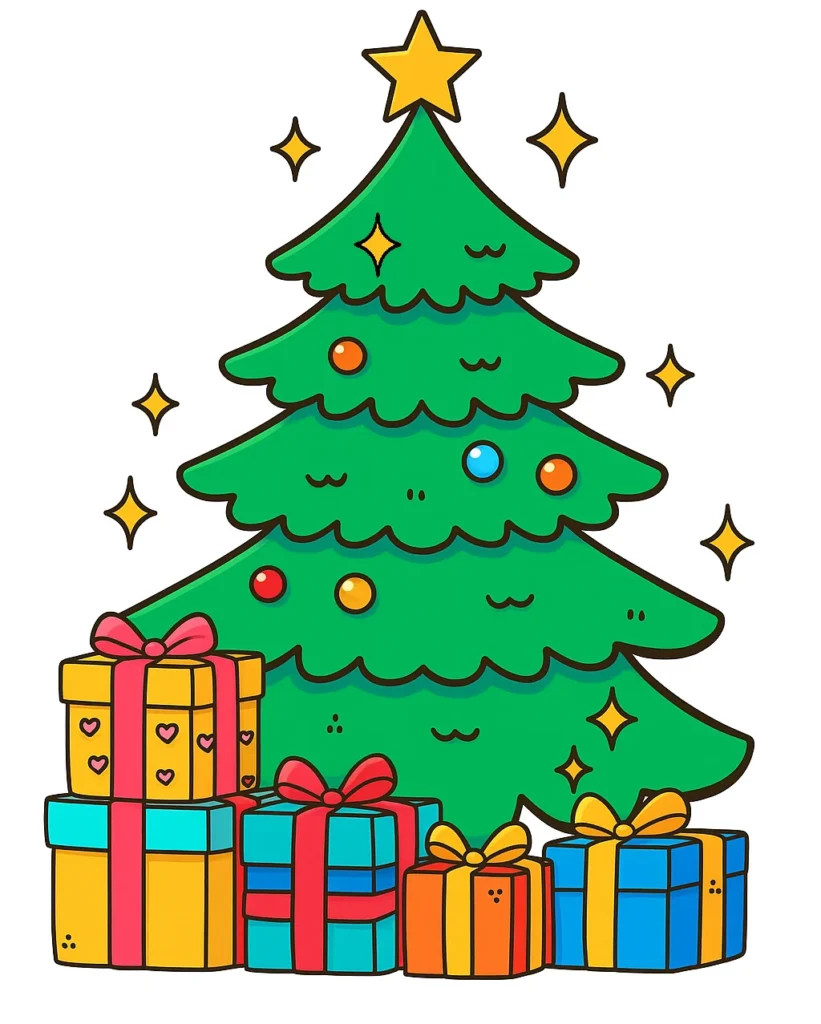 Christmas-Tree-Drawing-Final-Step