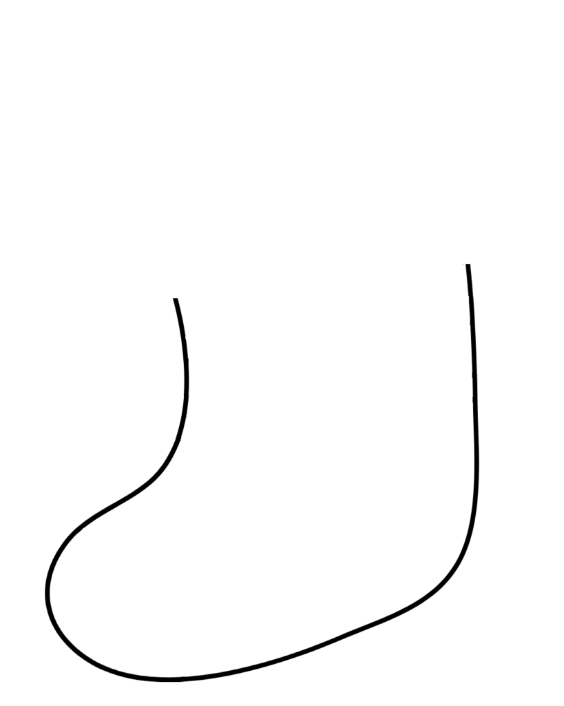 Christmas-Stocking-easy-Christmas-drawing-Step-1