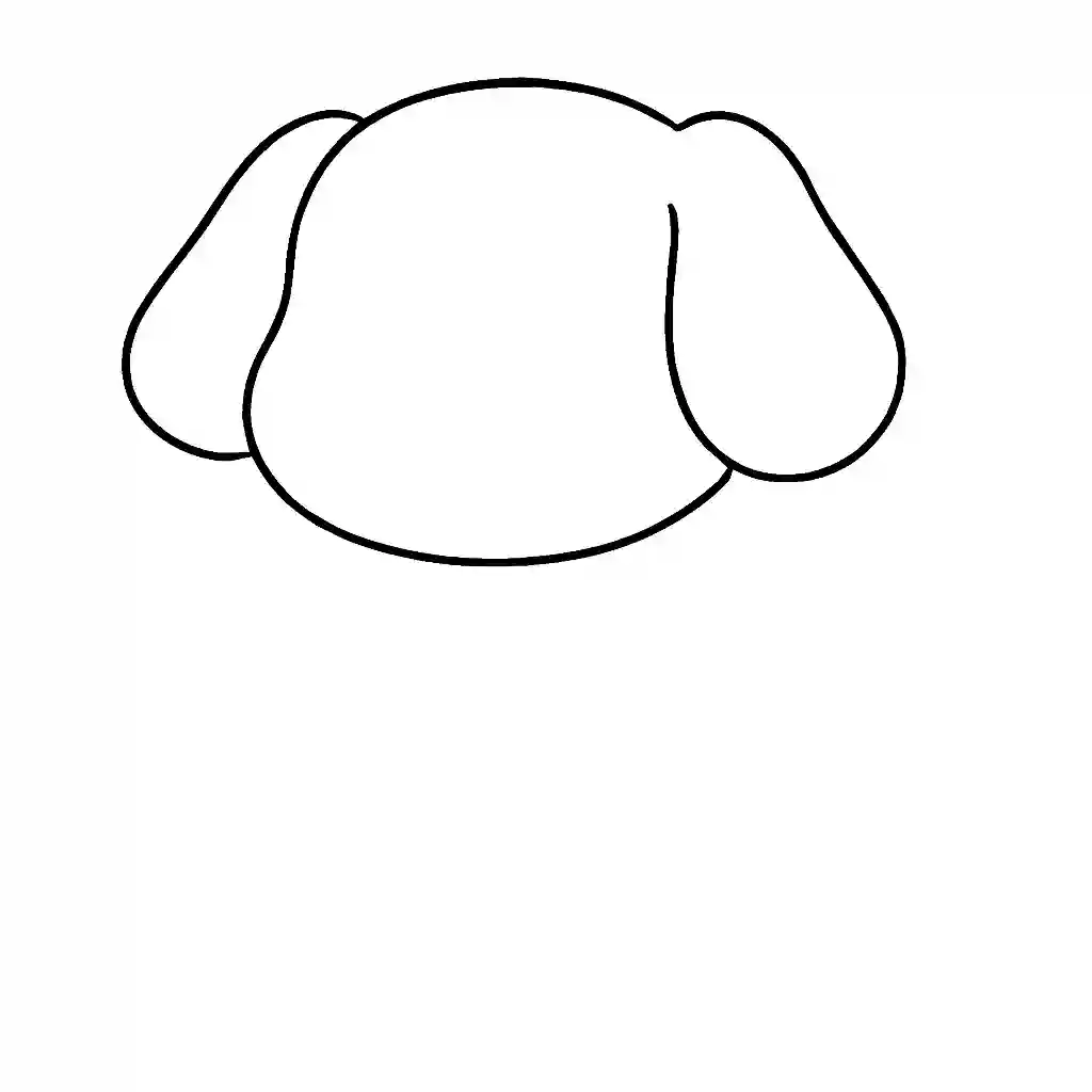 Easy-Dog-Drawing-for-Kids-and-Beginners-Step-2