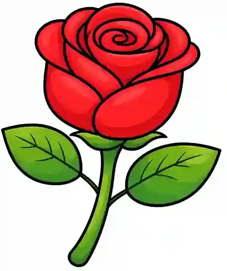 Easy rose drawing Thumbnail