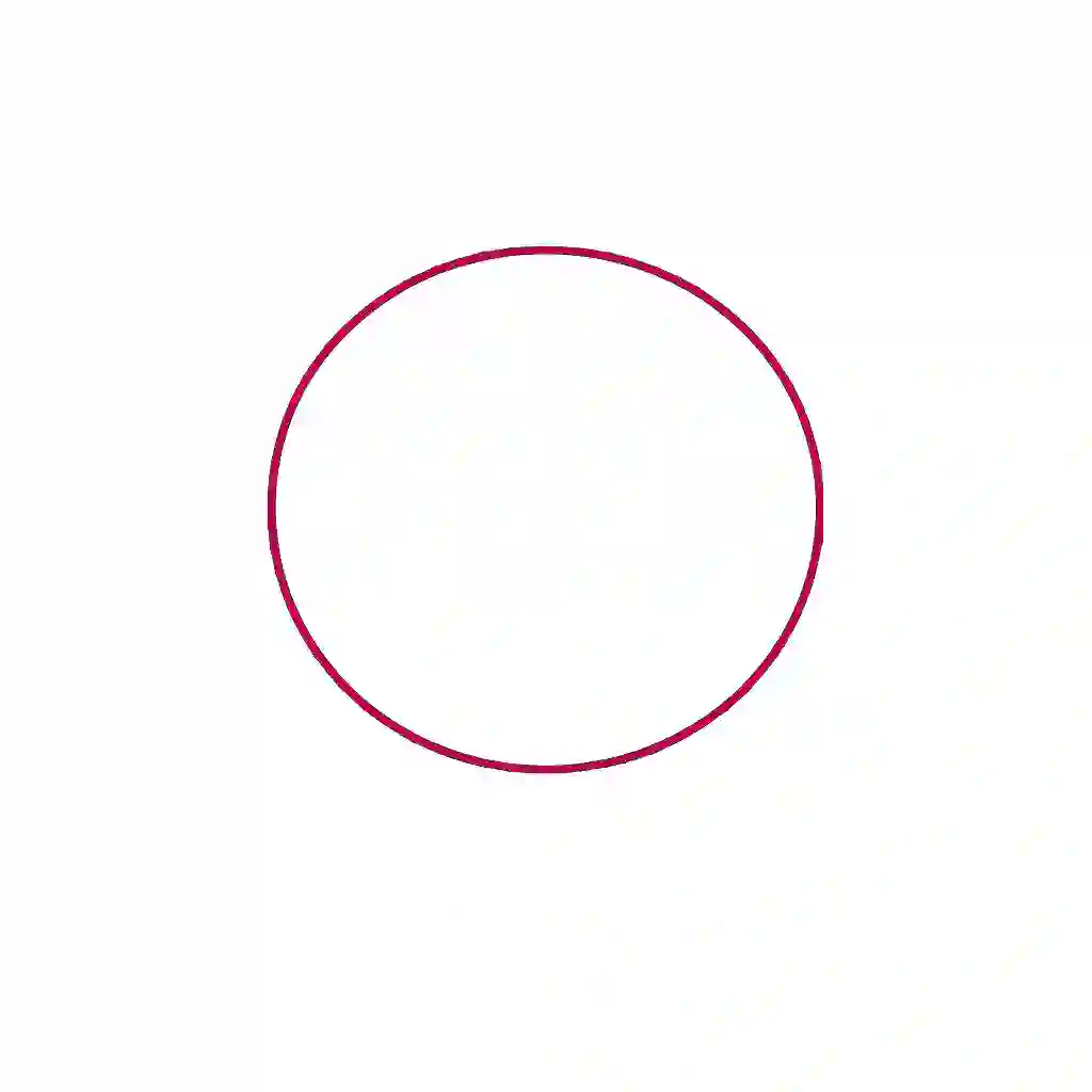 Sun drawing step 1 – simple circle outline